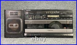 Sony CFD-444 Digital Portable AM/FM Stereo Cassette Compact Disc Corder Boombox