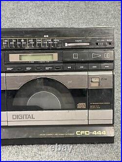 Sony CFD-444 Digital Portable AM/FM Stereo Cassette Compact Disc Corder Boombox