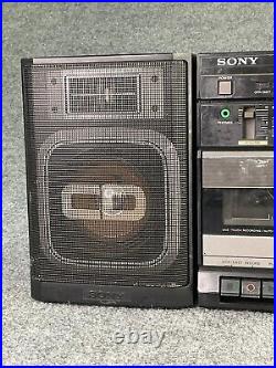 Sony CFD-444 Digital Portable AM/FM Stereo Cassette Compact Disc Corder Boombox