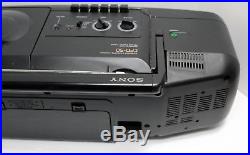 Sony CFD-50 Portable CD/AM-FM Radio Tuner/Cassette Player, Black