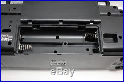 Sony CFD-50 Portable CD/AM-FM Radio Tuner/Cassette Player, Black