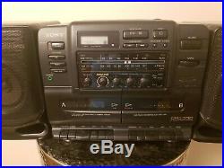 Sony CFD-550 Boombox CD/ Radio/Portable Dual Cassette Player