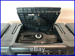 Sony CFD-550 Boombox CD/ Radio/Portable Dual Cassette Player Vintage Stereo 90's