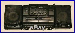 Sony CFD-550 Boombox CD/ Radio/Portable Dual Cassette Player Vintage stereo 90s