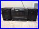 Sony CFD-550 Portable Stereo Boombox AM FM Radio CD Player Dual Cassette Tape A+