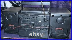 Sony CFD-610 6 Disc Changer Cassette Boombox Speakers Set EXCELLENT CONDITION