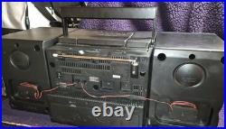 Sony CFD-610 6 Disc Changer Cassette Boombox Speakers Set EXCELLENT CONDITION