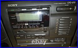Sony CFD-610 6 Disc Changer Cassette Boombox Speakers Set EXCELLENT CONDITION