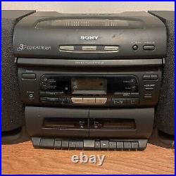 Sony CFD-646 Boombox CD Changer Tape Player Radio With Remote Compact Stereo