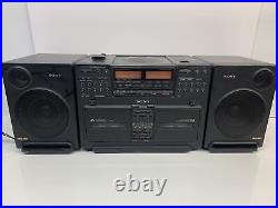 Sony CFD-770 Portable Boombox Stereo CD Radio Mega Bass AS IS