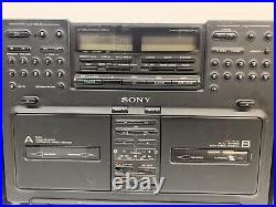 Sony CFD-770 Portable Boombox Stereo CD Radio Mega Bass AS IS