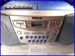 Sony CFD-922L Boombox Portable Stereo CD Radio Cassette Player Recorder BLUE