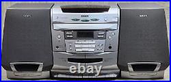 Sony CFD-C1000 Boombox 3 CD Changer Dual Cassette AM/FM No Remote TESTED