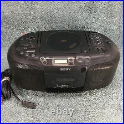 Sony CFD-D35S CD AM/FM Radio Player Portable Boombox Cassette does not work Vtg