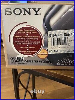 Sony CFD-E55 CD Radio Cassette Recorder Boombox Factory Sealed New Vintage