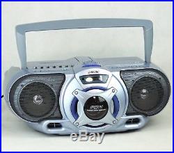 Sony CFD-EX35L Portable Stereo Radio CD Player Cassette Recorder Power Boombox