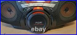 Sony CFD-G50 CD Player Cassette Recorder Portable Boombox AM FM Radio TESTED EUC