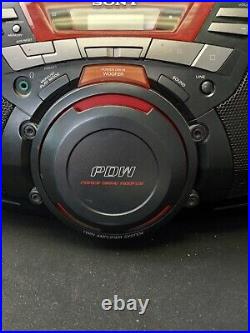Sony CFD-G50 Portable Boombox CD Radio Cassette Player/Recorder Working