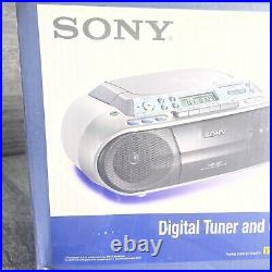 Sony CFD-S01 CD Cassette AM/FM Radio Portable Boombox Stereo NEW IN BOX FREESHIP