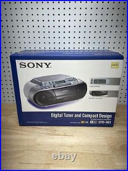 Sony CFD-S01 CD Cassette AM/FM Radio Portable Boombox Stereo Player (BRAND NEW)