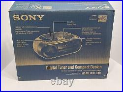 Sony CFD-S01 CD Cassette AM/FM Radio Portable Boombox Stereo Player (BRAND NEW)