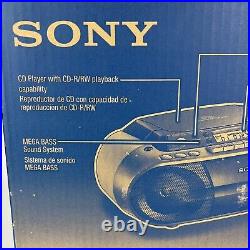 Sony CFD-S01 CD Cassette AM/FM Radio Portable Boombox Stereo Player NEW Open Box