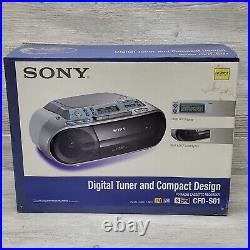Sony CFD-S01 CD Cassette AM/FM Radio Portable Boombox Stereo Player New Open Box