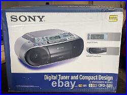 Sony CFD-S01 CD Cassette AM/FM Radio Portable Boombox Stereo Player New Unused