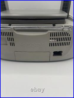 Sony CFD-S01 CD Cassette AM/FM Radio Portable Boombox Stereo Player WORKS