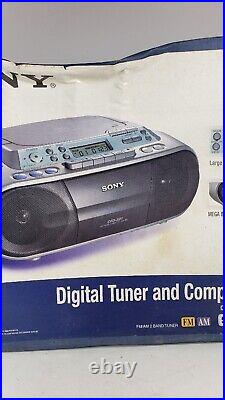 Sony CFD-S01 CD Cassette AM/FM Radio Portable Boombox Stereo Player see below