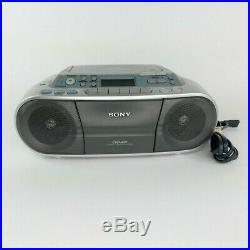 Sony CFD-S01 CD Player Radio Cassette Recorder Digital Tuner Portable Boombox