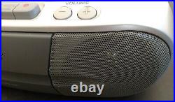 Sony CFD-S01 CD Player Radio Cassette Recorder Portable Boombox System Silver