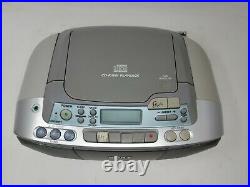 Sony CFD-S01 Stereo AM/FM Radio CD Player Cassette Recorder Portable Boombox