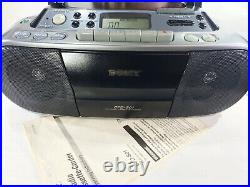 Sony CFD-S01 Stereo Boombox Portable Compact Disc Radio Cassette Player Recorder