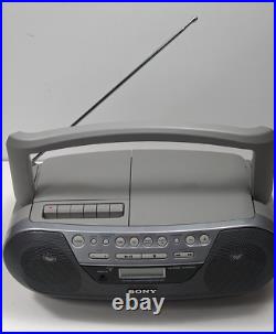 Sony CFD-S05 AM/FM RADIO BOOMBOX CD CASSETTE TAPE PLAYER/Recorde MEGABASS STEREO