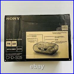 Sony CFD-S05 CD Player Radio Cassette AUX Portable Stereo Boombox New Open Box