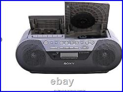 Sony CFD-S05 CD Radio Cassette Recorder with Auxiliary Cord (6 feet) BRAND NEW