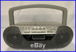 Sony CFD-S05 Portable CD Radio Player Cassette-Corder Boombox Stereo CD-R/RW