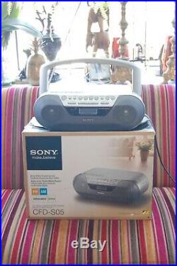 Sony CFD-S05 Portable Radio CD Cassette Recorder Tape Player Boombox in Box