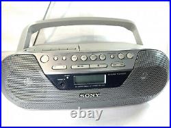 Sony CFD-S05 Stereo Boombox Portable Compact Disc Radio Cassette Player Recorder