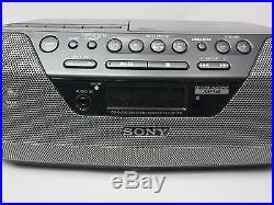 Sony CFD-S07 CD-R/RW Radio Cassette Player Boombox AM/FM MP3 Portable Stereo