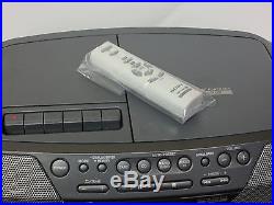 Sony CFD-S07 CD-R/RW Radio Cassette Player Boombox AM/FM MP3 Portable Stereo