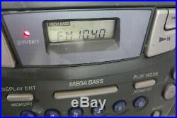 Sony CFD-S22 Portable CD/AM/FM Radio Cassette Tape Player Mega Bass Boombox