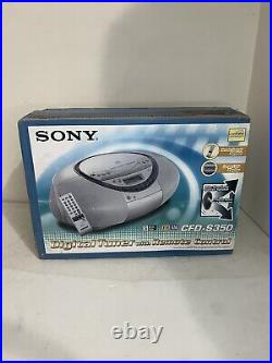 Sony CFD-S350 CD Radio Cassette with Remote Vintage Boombox NEW IN ORIGINAL BOX