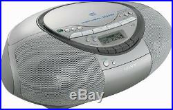 Sony CFD-S350 (CFDS350) CD/Cassette Portable Boombox with Remote (Silver)