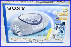 Sony CFD-S350 Portable CD Cassette Player AM / FM Stereo Radio Wtih Remote NEW