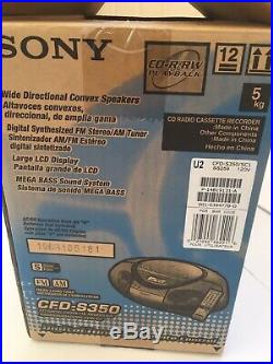 Sony CFD-S350 Portable CD Cassette Player AM / FM Stereo Radio with Remote