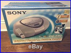 Sony CFD-S350 Portable CD Cassette Player AM / FM Stereo Radio with Remote