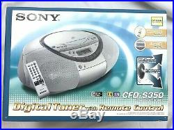 Sony CFD-S350 Portable CD Radio Cassette Recorder Player AM FM Stereo with Remote