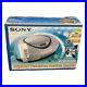 Sony CFD-S350 Portable Cassette Boombox Silver CD Player Radio Open Box